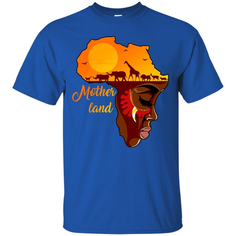 Mother Land T-shirt for African American Girls CustomCat