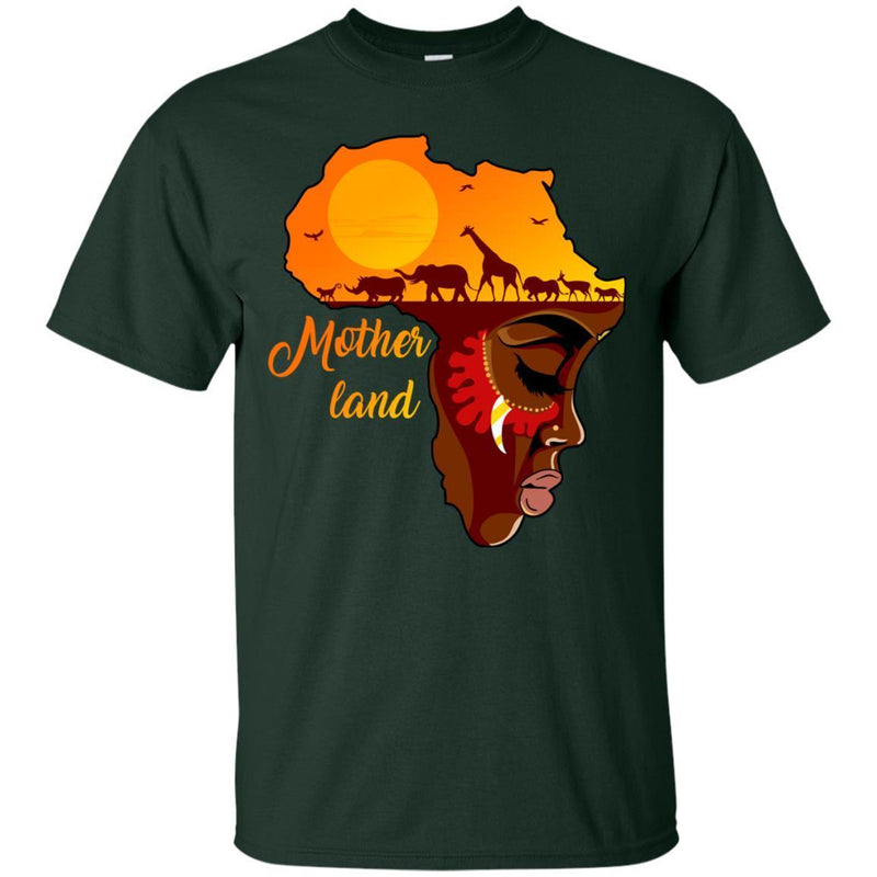 Mother Land T-shirt for African American Girls CustomCat