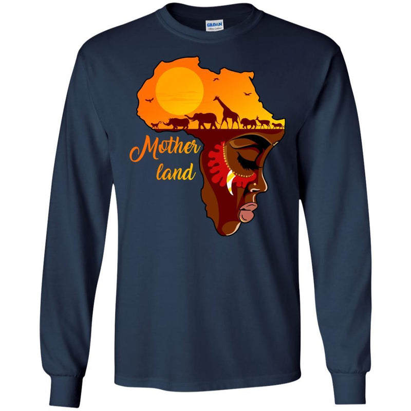 Mother Land T-shirt for African American Girls CustomCat