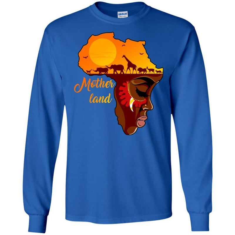 Mother Land T-shirt for African American Girls CustomCat