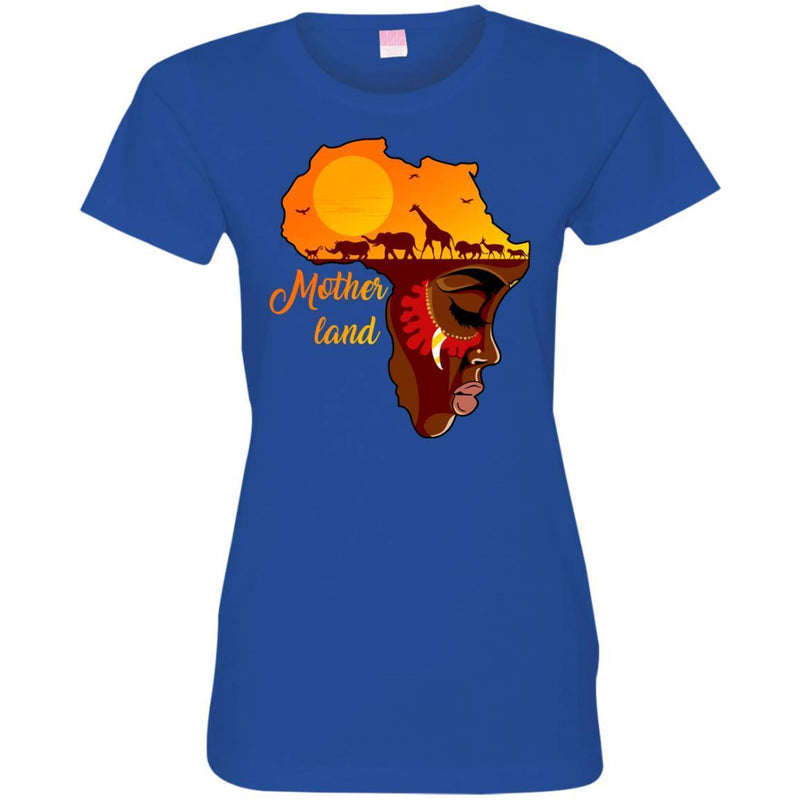 Mother Land T-shirt for African American Girls CustomCat