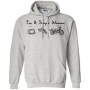 Motocross T Shirt I'm A Simple Woman Coffee Pizza Motocross Shirts CustomCat