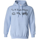 Motocross T Shirt I'm A Simple Woman Coffee Pizza Motocross Shirts CustomCat