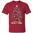 Motocross T Shirt Merry Christmas Motocross Tree Funny Gifts T Shirts CustomCat
