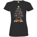 Motocross T Shirt Merry Christmas Motocross Tree Funny Gifts T Shirts CustomCat