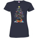 Motocross T Shirt Merry Christmas Motocross Tree Funny Gifts T Shirts CustomCat