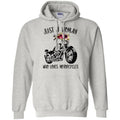 Motorcycle T-Shirt Just A Woman Who Loves Motorcycle Gitf Tees Shirt CustomCat