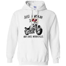 Motorcycle T-Shirt Just A Woman Who Loves Motorcycle Gitf Tees Shirt CustomCat