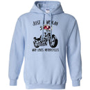 Motorcycle T-Shirt Just A Woman Who Loves Motorcycle Gitf Tees Shirt CustomCat