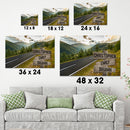 Mountain Range Road Multi Names Premium Canvas Crossroads Personalized Canvas Wall Art - Family Street Sign Family Name Art Canvas For Home Family - CANLA75 - CustomCat