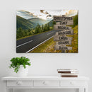 Mountain Range Road Multi Names Premium Canvas Crossroads Personalized Canvas Wall Art - Family Street Sign Family Name Art Canvas For Home Family - CANLA75 - CustomCat
