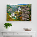 Mountain Range Trees Lake Multi Names Premium Canvas Crossroads Personalized Canvas Wall Art Black And White, Family Street Sign Family Family - CANLA75 - CustomCat