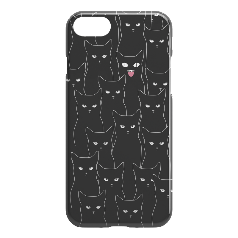 Multi Black Cats iPhone Case teelaunch