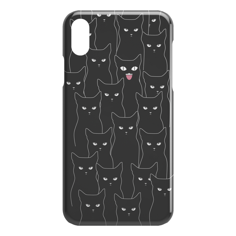 Multi Black Cats iPhone Case teelaunch