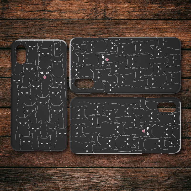 Multi Black Cats iPhone Case teelaunch