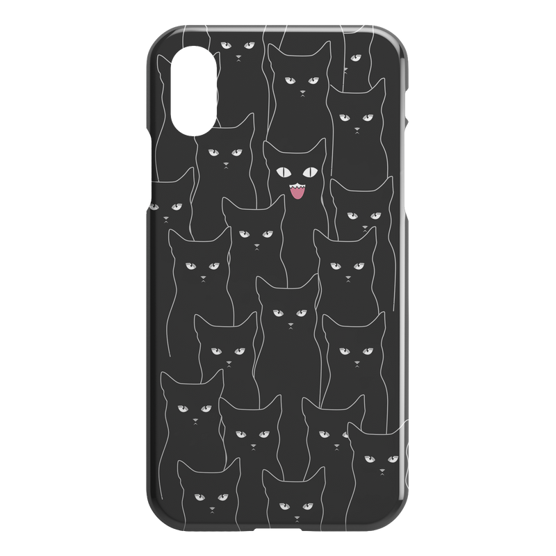 Multi Black Cats iPhone Case teelaunch