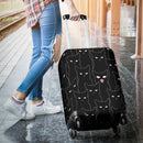 Multi Black Cats Luggage Cover interestprint