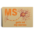 Multiple Sclerosis Canvas Gets On My Nerver Canvas Wall Art Decor
