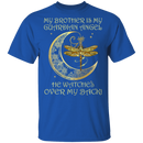 My Brother Is My Guardian Angel He Watches Over My Back Dragonfly Angel T-shirt CustomCat