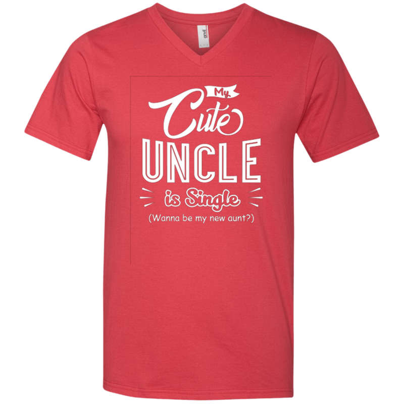 My cute uncle is single funny T-shirts CustomCat