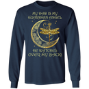 My Dad Is My Guardian Angel He Watches Over My Back Dragonfly Angel T-shirt CustomCat