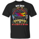 My Dad Left Me Beautiful Memories Dragonfly Angel T-Shirt CustomCat
