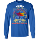 My Dad Left Me Beautiful Memories Dragonfly Angel T-Shirt CustomCat