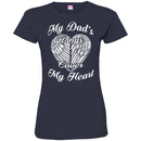 My Dad's Wings Cover My Heart T-shirts CustomCat
