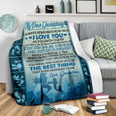 My Dear Granddaughter Mermaid Fleece Blanket interestprint