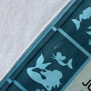 My Dear Granddaughter Mermaid Fleece Blanket interestprint