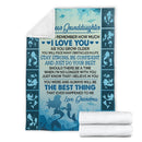 My Dear Granddaughter Mermaid Fleece Blanket interestprint
