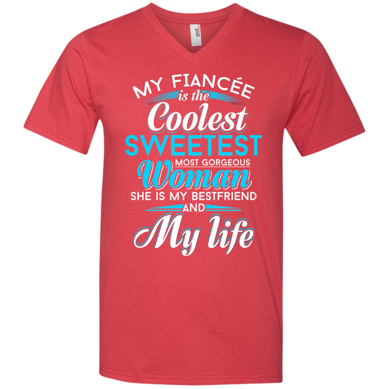 My Fiancee Is The Coolest Woman and My life t-shirt CustomCat