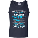 My Girlfriend is the Coolest Woman and My Life t-shirt CustomCat