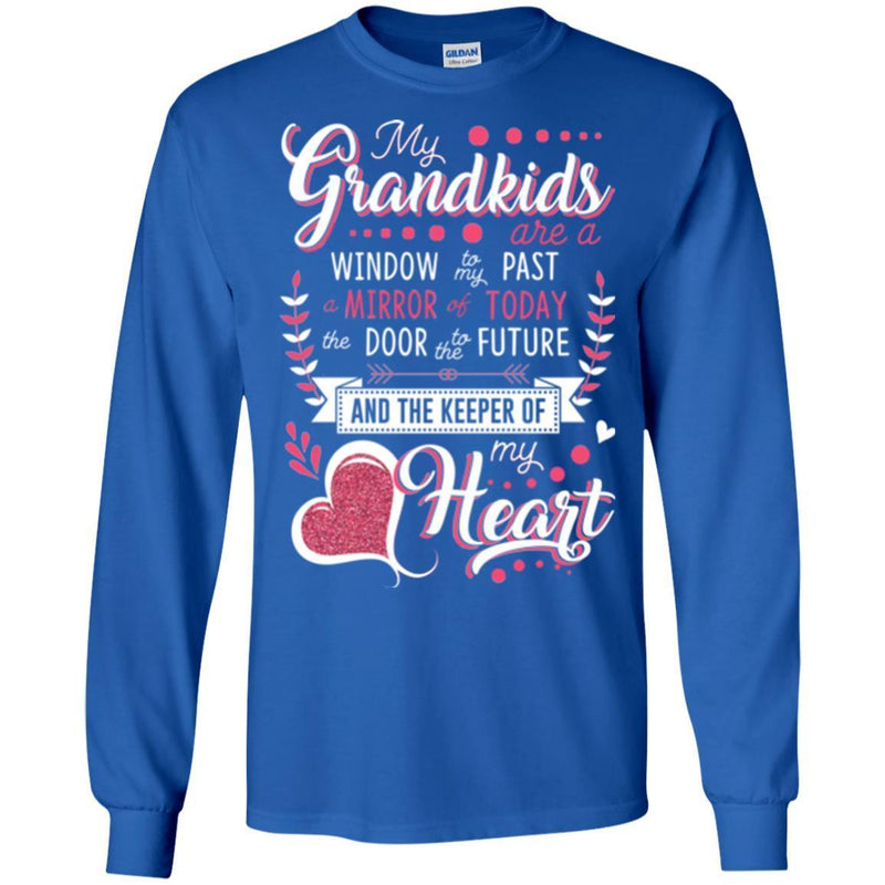 My Grandkids Are A Window To My Past A Mirror Of Today The Door To The Future Funny Gift T Shirts CustomCat