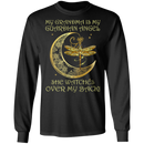 My Grandma Is My Guardian Angel She Watches Over My Back Dragonfly Angel T-shirt CustomCat