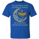 My Grandpa Is My Guardian Angel He Watches Over My Back Dragonfly Angel T-shirt CustomCat