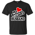 My heart belongs to my hot husband T-shirts CustomCat