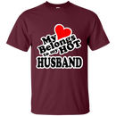 My heart belongs to my hot husband T-shirts CustomCat
