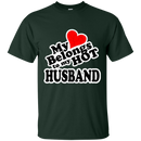 My heart belongs to my hot husband T-shirts CustomCat
