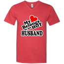 My heart belongs to my hot husband T-shirts CustomCat