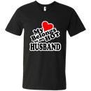 My heart belongs to my hot husband T-shirts CustomCat