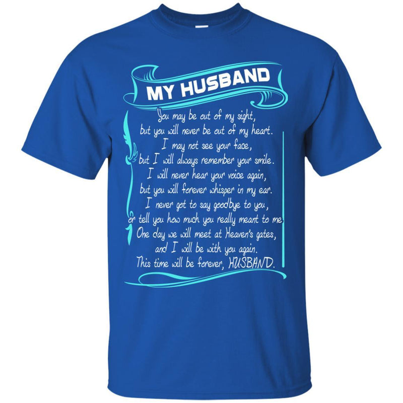 My Husband In Heaven T-shirts CustomCat