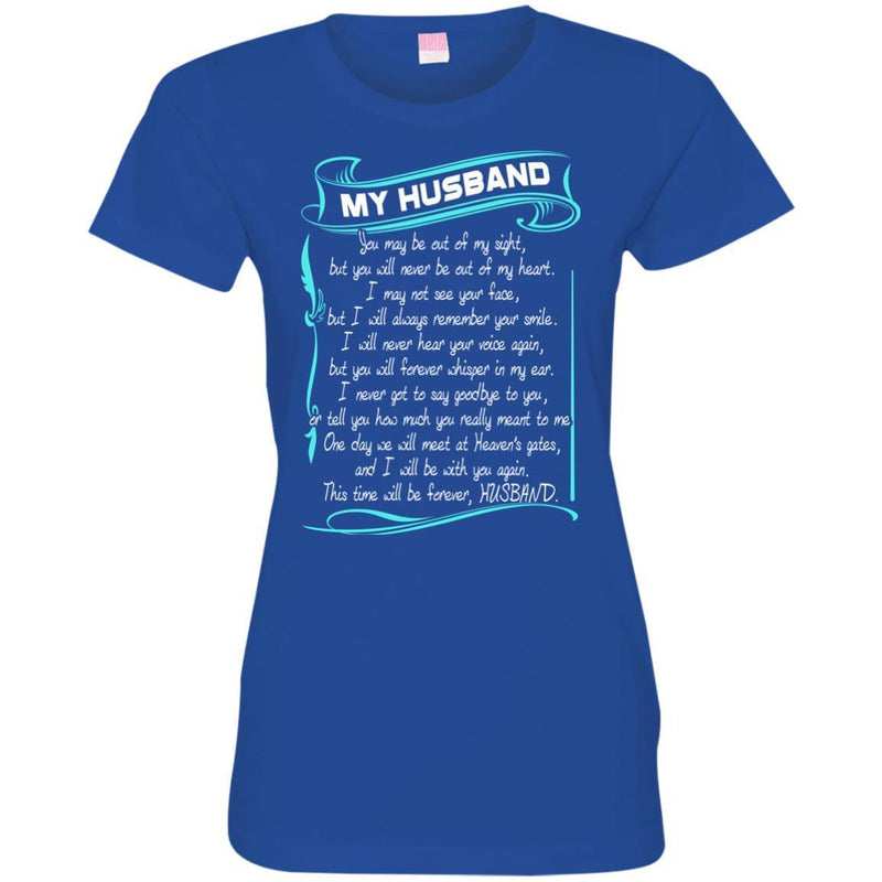 My Husband In Heaven T-shirts CustomCat