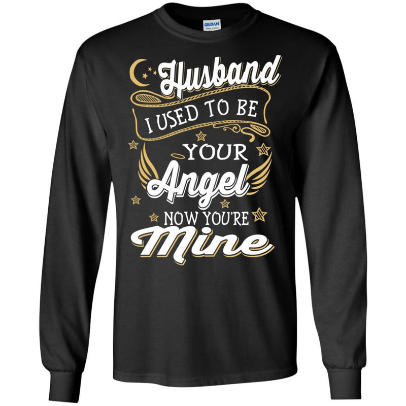 My Husband Is My Angel T-shirts CustomCat