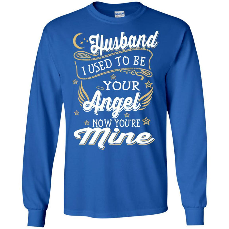 My Husband Is My Angel T-shirts CustomCat