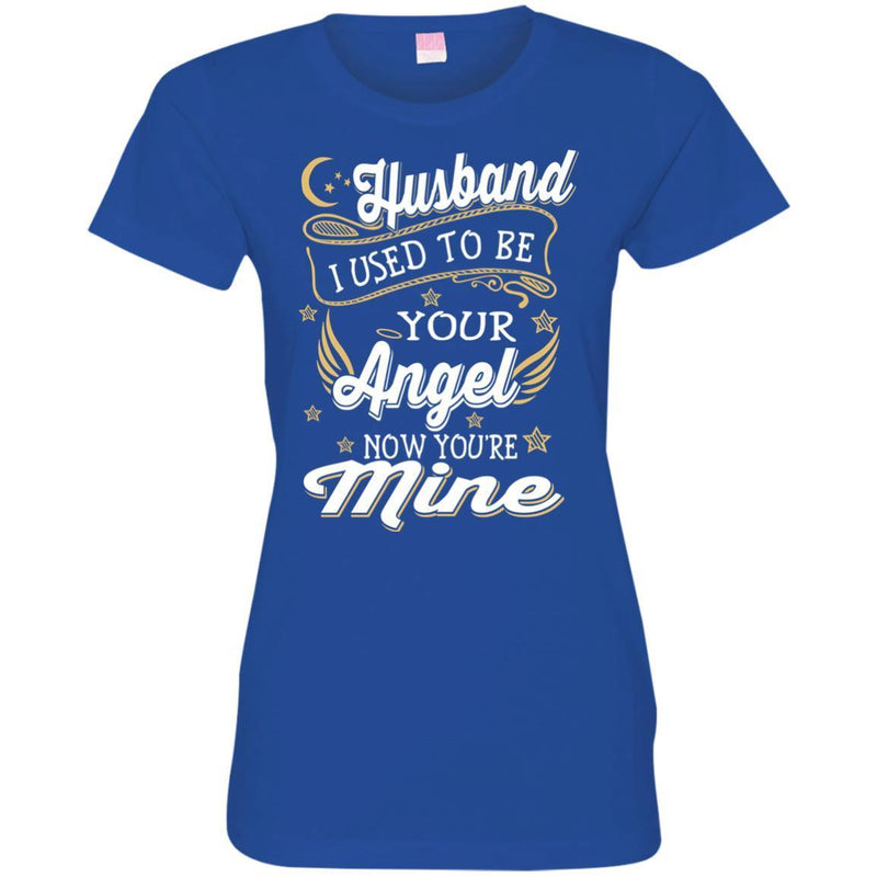 My Husband Is My Angel T-shirts CustomCat