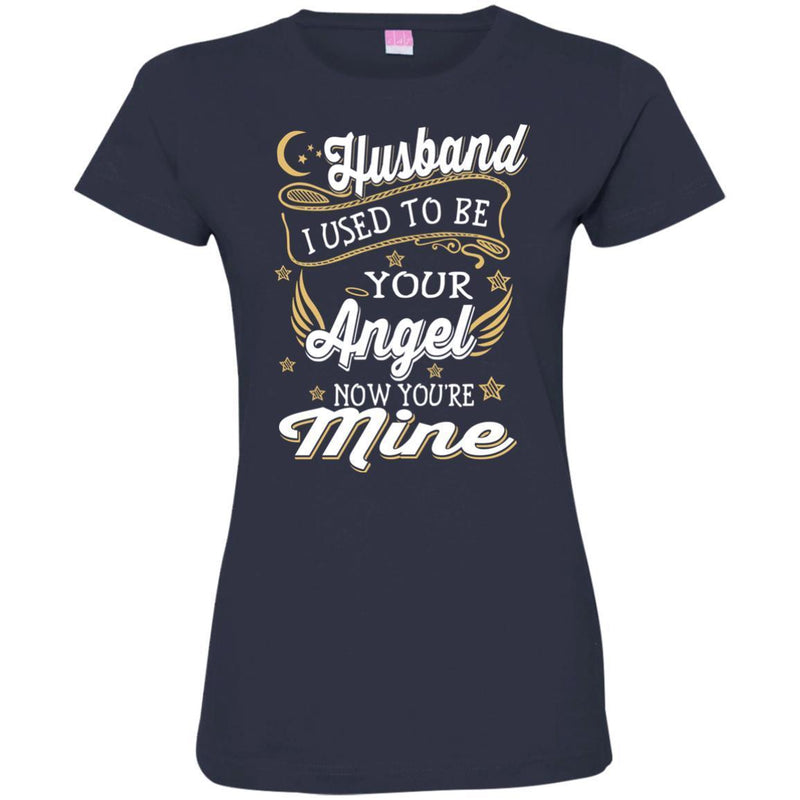 My Husband Is My Angel T-shirts CustomCat