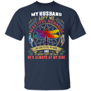 My Husband Left Me Beautiful Memories Dragonfly Angel T-Shirt
