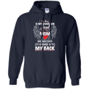 my mom is my guardian angel she watches over my back t-shirts for mother's day CustomCat