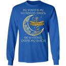My Papa Is My Guardian Angel He Watches Over My Back Dragonfly Angel T-Shirt CustomCat